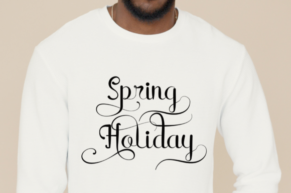 Rain in Spring Font PNG with transparent background - Preview 3
