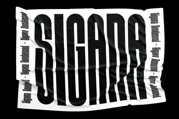Sigana Font PNG with transparent background - Preview 1