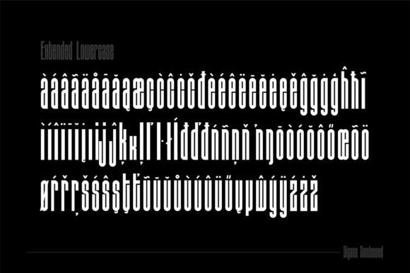 Sigana Font PNG with transparent background - Preview 4