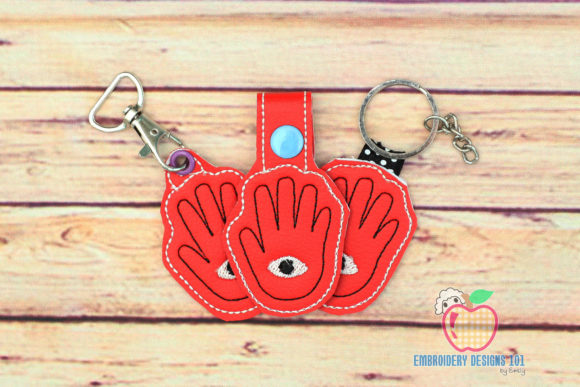 World Braille Day Eye ITH Keyfob Design