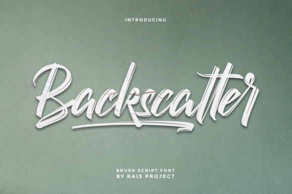 Backscatter Script & Handwritten Font By RaisProject