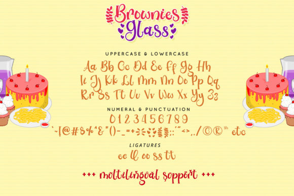 Brownies Glass Font - Preview 6