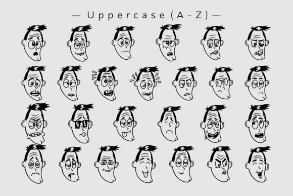 Face Expression Font - Preview 1