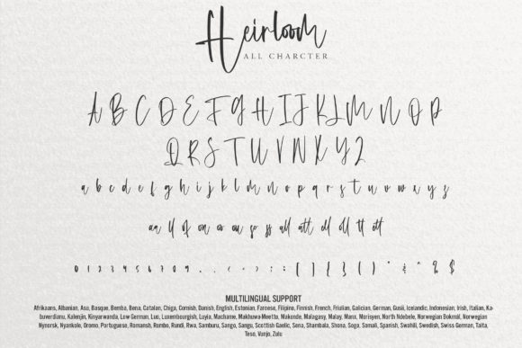 Heirloom Font - Preview 6