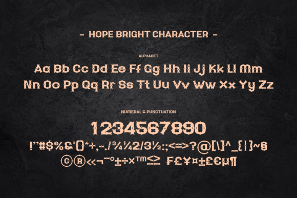 Hope Bright Font PNG with transparent background - Preview 3