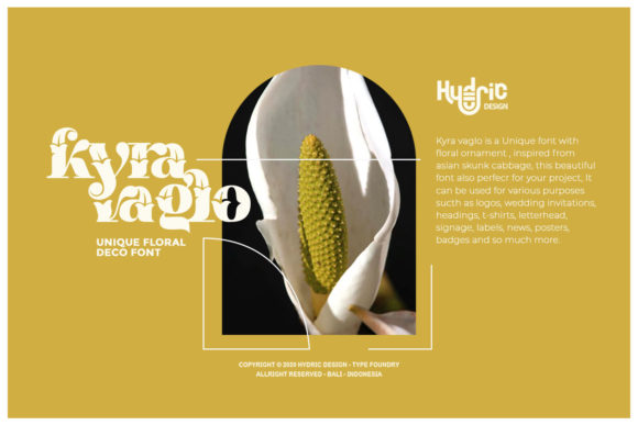 Kyra Vaglo Font PNG with transparent background - Preview 1