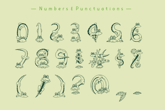 Lizact Font PNG with transparent background - Preview 4