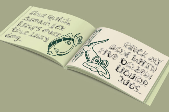 Lizact Font PNG with transparent background - Preview 6