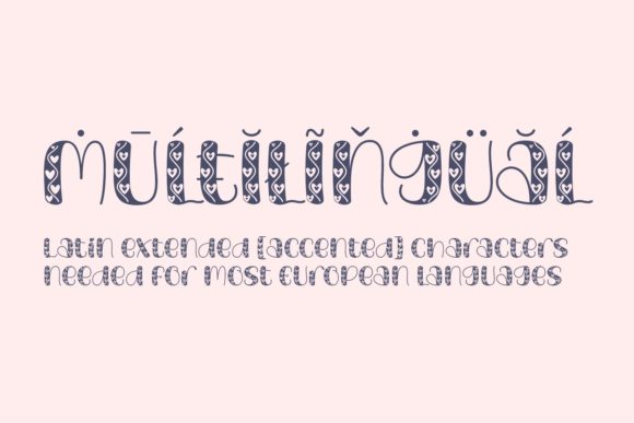 Love Triangle Font PNG with transparent background - Preview 3