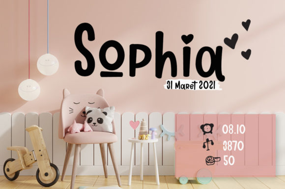 Lovely Pinkmatte Font PNG with transparent background - Preview 1