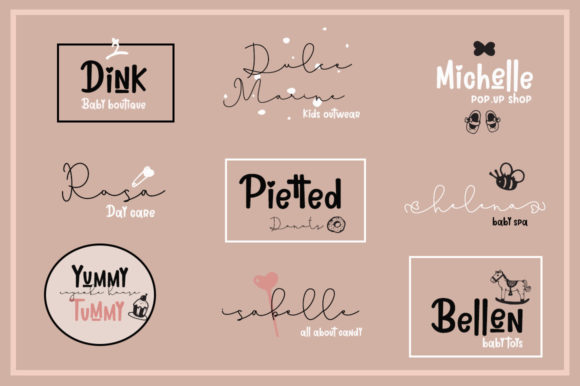 Lovely Pinkmatte Font PNG with transparent background - Preview 2