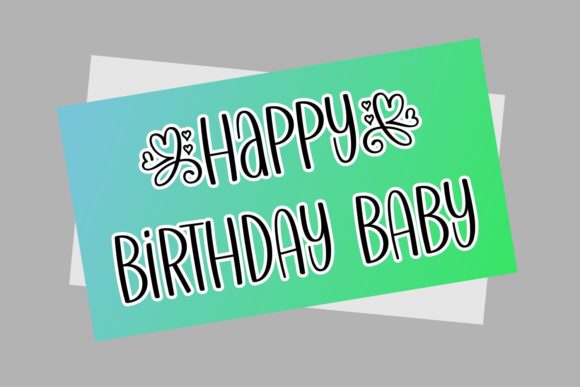 Rubbie Font PNG with transparent background - Preview 2