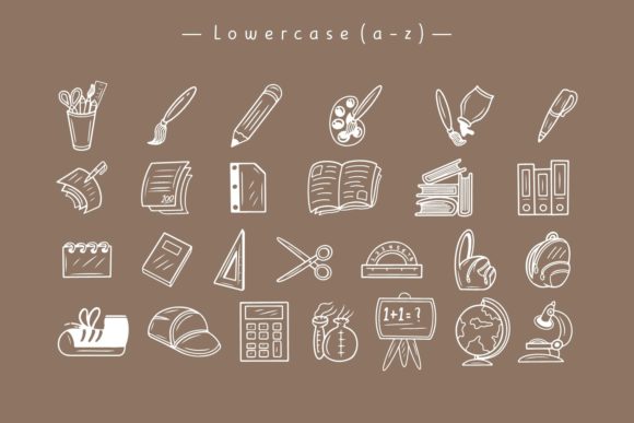 Scholan Font PNG with transparent background - Preview 2