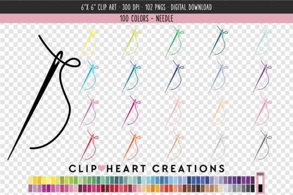 Sewing Needle & Thread Clip Art