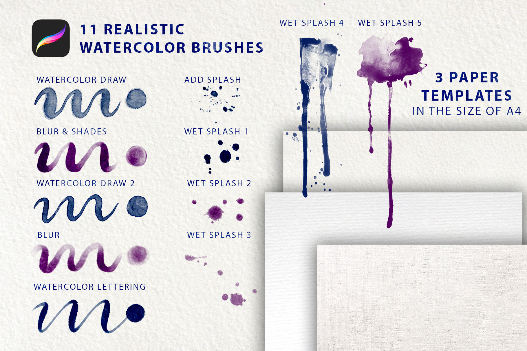 Watercolor Tool Kit for Procreate - photo 4