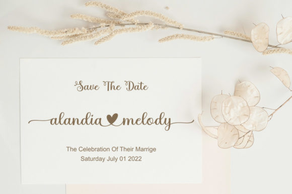 Justine Honey Font PNG with transparent background - Preview 1