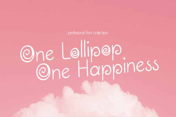 My Lollipop Font PNG with transparent background - Preview 1