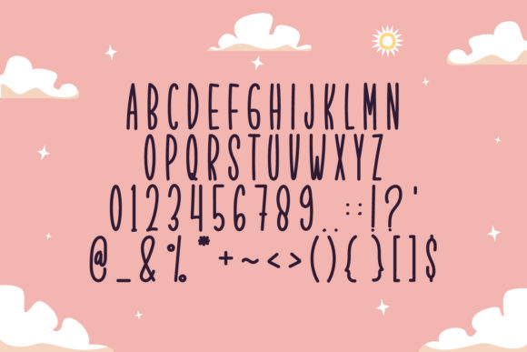 My Rainbow Font PNG with transparent background - Preview 4