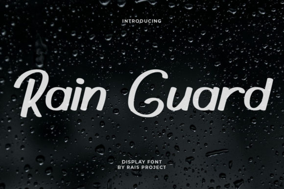 Rain Guard Display Font By RaisProject