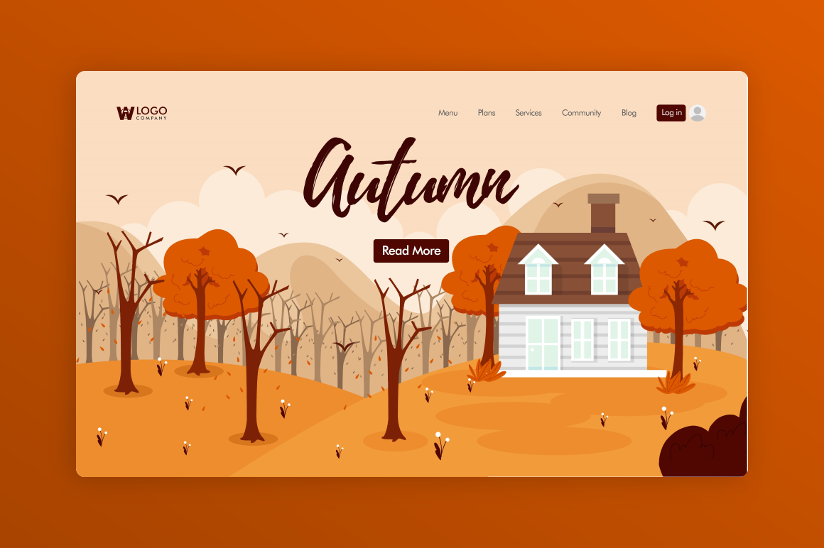 Website Illustration - Autumn Season Graphic by Uppoint Design ...