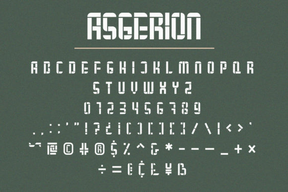 Asgerion Font - Preview 1