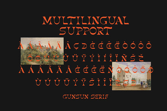 Gunsan Font PNG with transparent background - Preview 2