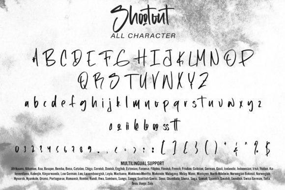 Shootout Font PNG with transparent background - Preview 6