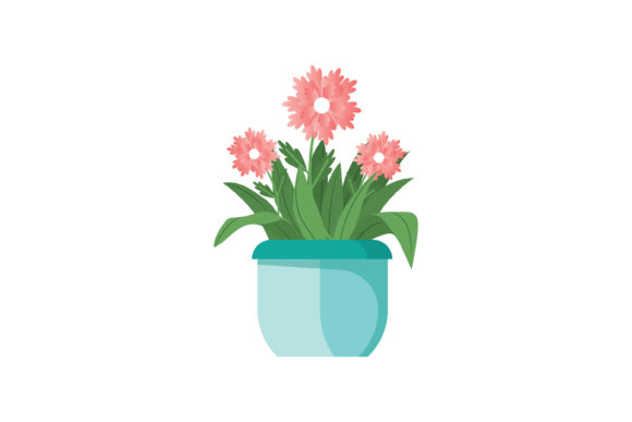 Spring Flower Pot 20 Vector Icon Graphic by goodmantisid · Creative Fabrica