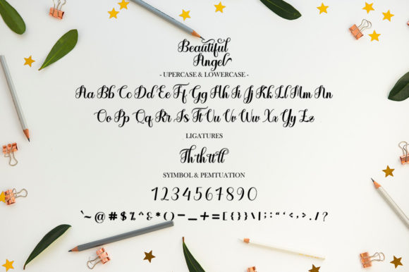 Beautiful Angel Font - Preview 6