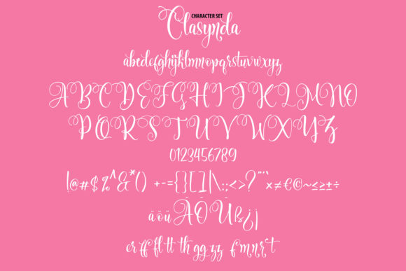 Clasynda Font - Preview 5