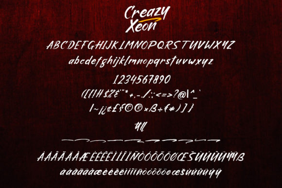 Crazy Xeon Font - Preview 6