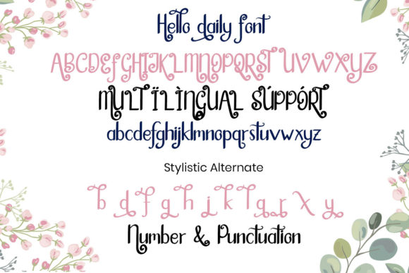 Hello Daily Font - Preview 6
