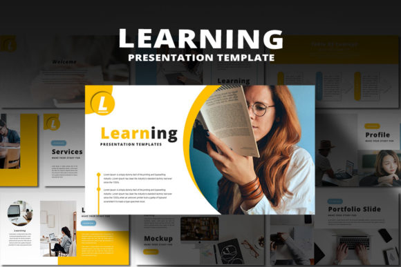Preview of Learning - PowerPoint Template education presentation template