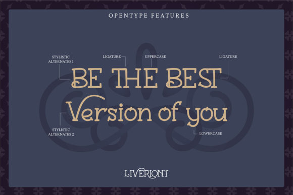 Liveriont Font PNG with transparent background - Preview 4