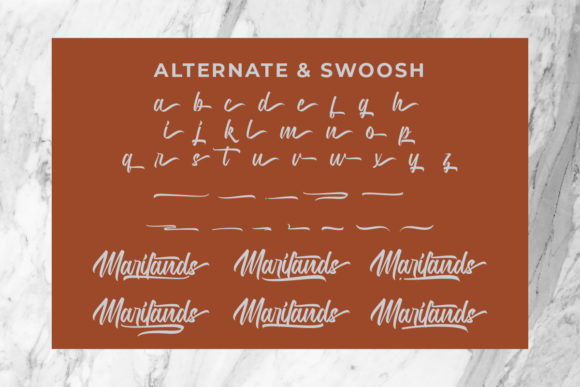 Marilands Font PNG with transparent background - Preview 6
