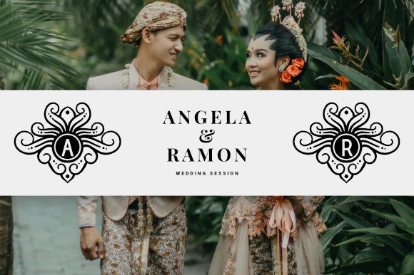 Mono Ornamented Font PNG with transparent background - Preview 2