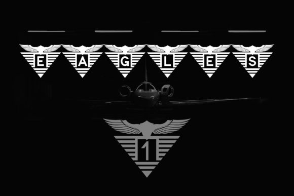 Monogram Eagles Font PNG with transparent background - Preview 1