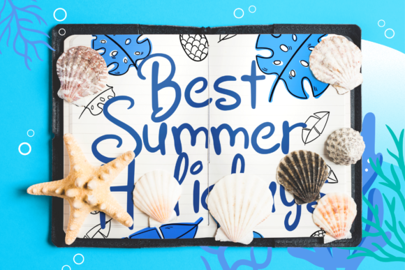 Oceanic Cocktail Font PNG with transparent background - Preview 2