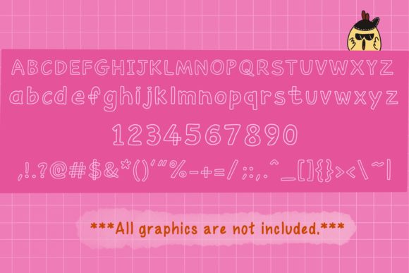 Outliner Font PNG with transparent background - Preview 1