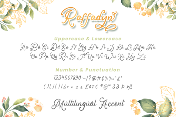 Raffadyn Font PNG with transparent background - Preview 5
