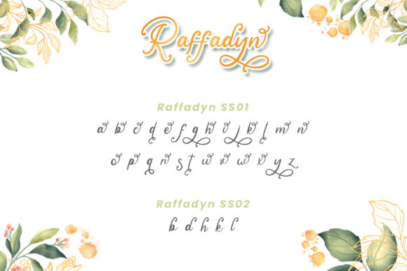 Raffadyn Font PNG with transparent background - Preview 6