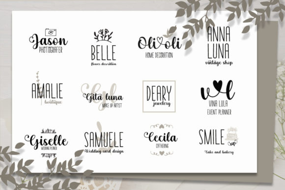 Romance Jollypetter Font PNG with transparent background - Preview 2