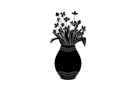Spring Flowers Vase 11 Solid Icon