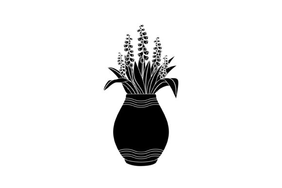 Spring Flowers Vase 12 Solid Icon