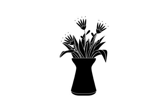 Spring Flowers Vase 16 Solid Icon