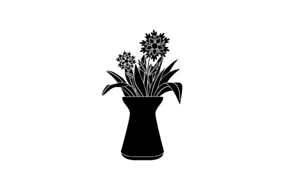 Spring Flowers Vase 18 Solid Icon