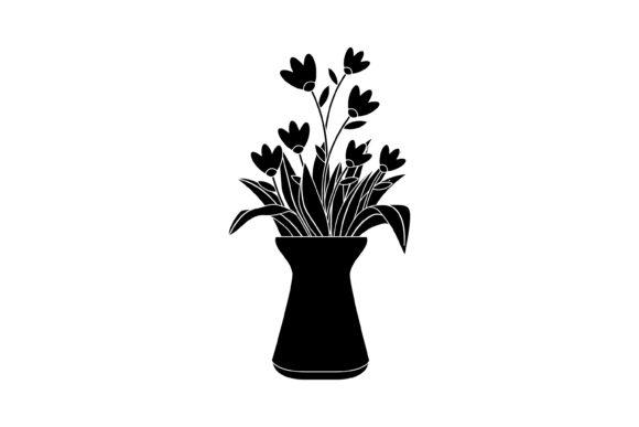 Spring Flowers Vase 19 Solid Icon
