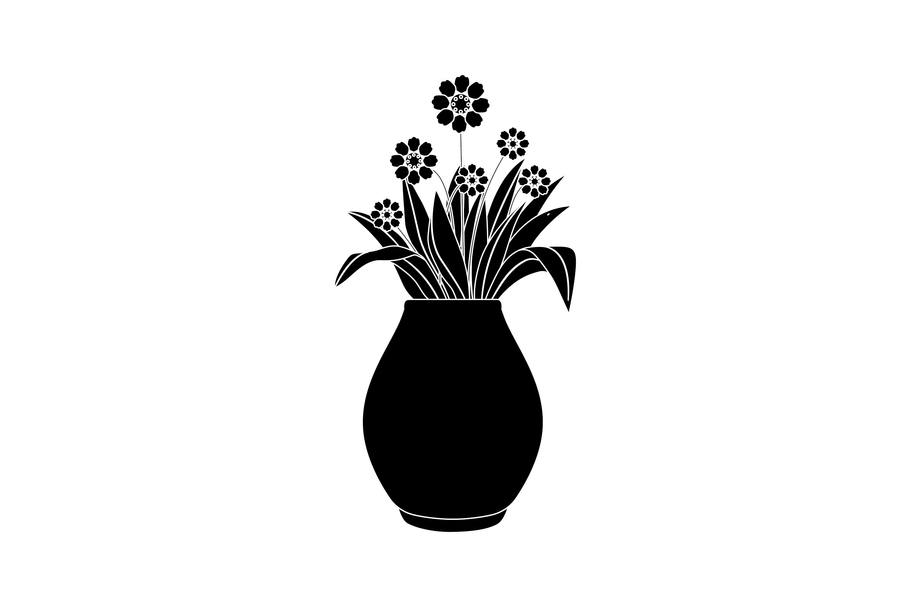 Spring Flowers Vase 2 Solid Icon