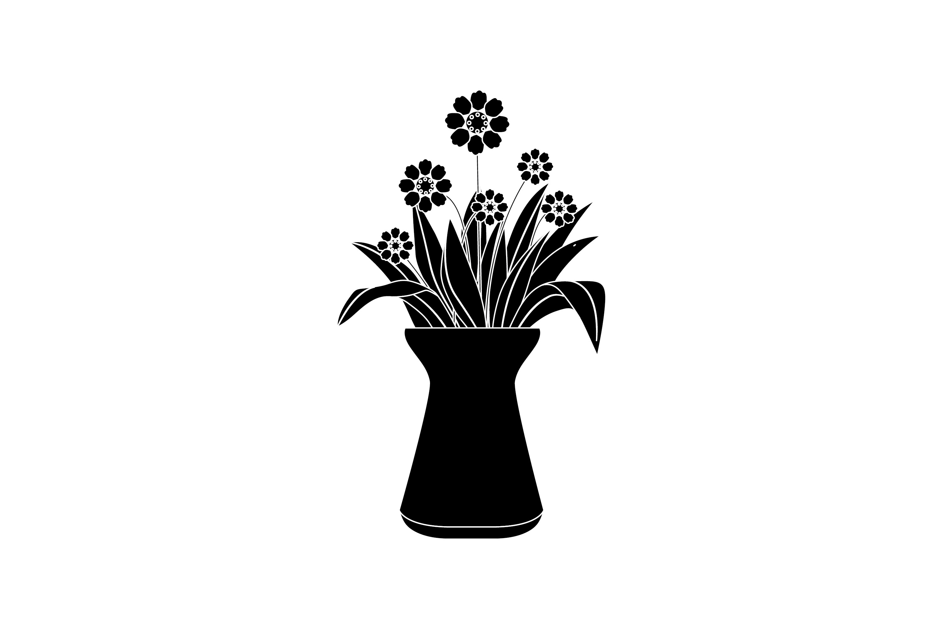 Spring Flowers Vase 20 Solid Icon
