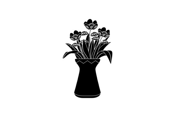 Spring Flowers Vase 22 Solid Icon